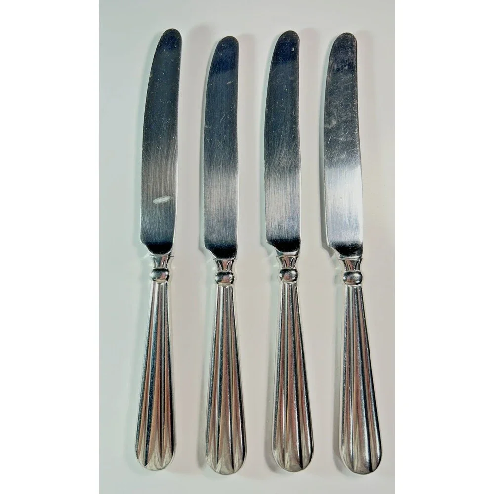 Oneida Unity (4) Dinner Knives Stainless Flatware Replacements USA - Set Of (4)A